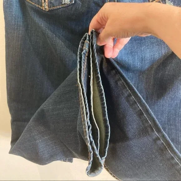 KUT FROM THE KLOTH Sz 12 So Low Straight Leg Jeans - Picture 11 of 14